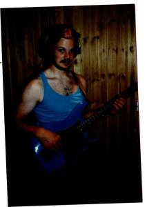 Phillip Bastin under inspelning av "Esterland" juli 1997.